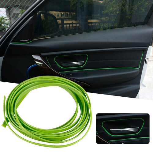 5m Car Molding Line Interior Decor Green Point Edge Gap Door Panel Accessories - Picture 3 of 12