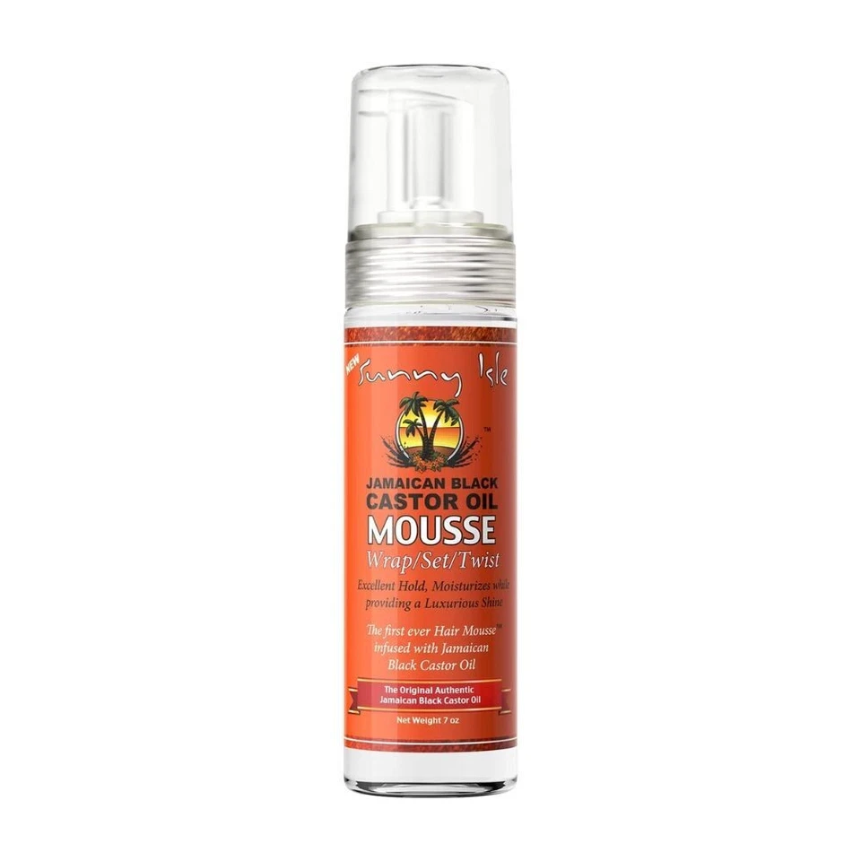 SUNNY ISLE JAMAICAN BLACK CASTOR OIL | MOUSSE WRAP SET TWIST 7OZ