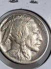 About Uncirculated Full Horn 1915 Philadelphia Mint Buffalo Nickel