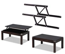 Lift Up Modern Coffee Convertible Table Mechanism Hardware Spring Hinge Black
