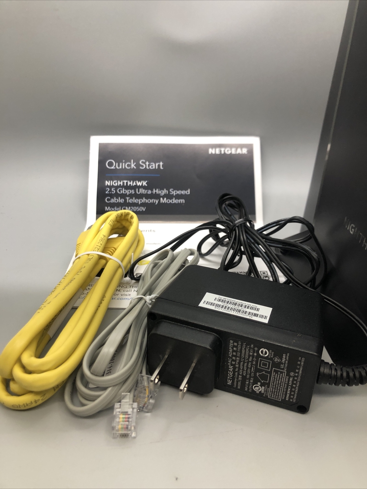 Netgear Router Internet Cable NETGEAR Nighthawk CM2050V 2.5Gbps Internet Speed Cable Modem ...
