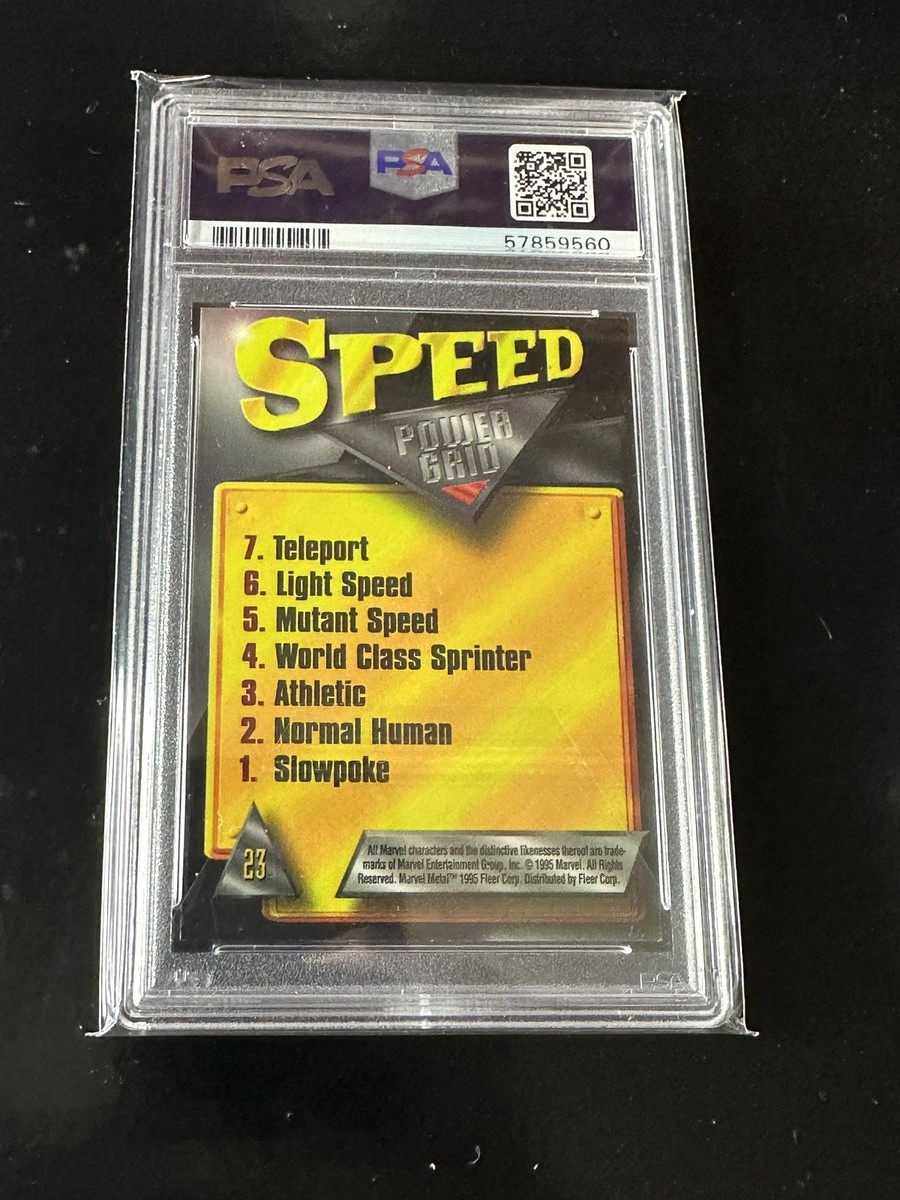 1995 Marvel Metal Silver Flasher #23 Iron Man - PSA 9 | eBay