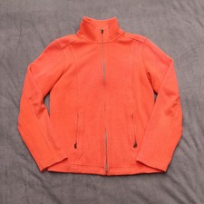 Kirkland Sweater Womens Medium Pink Signature Fleece Medium Full Zip Long