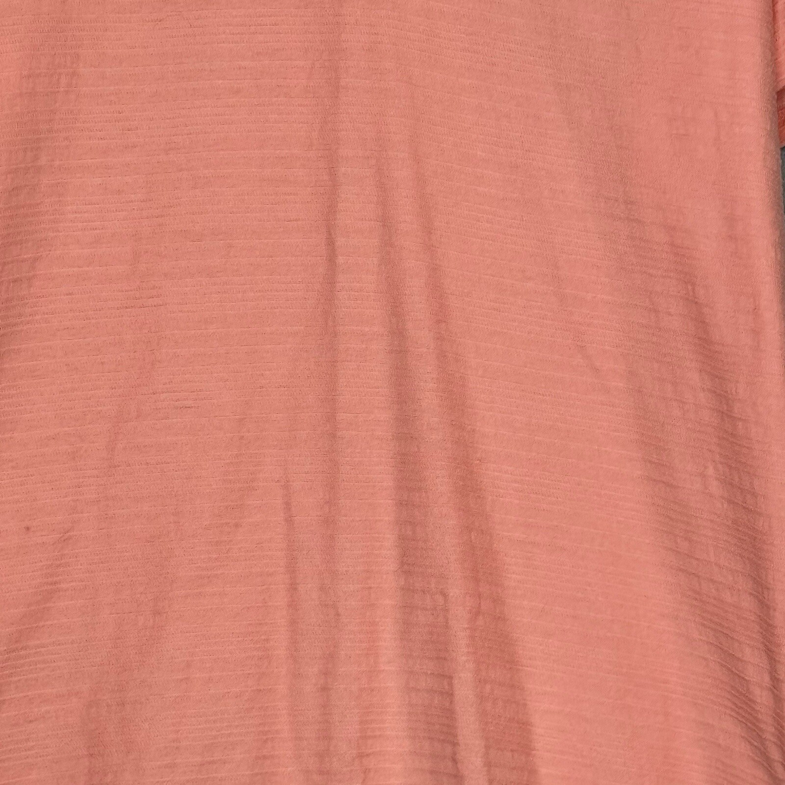 Basic Editions Large Shirt Top Pink Solid Short S… - image 2