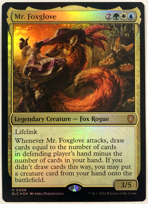 MTG Mr. Foxglove FOIL Commander Bloomburrow 0006 NM | eBay