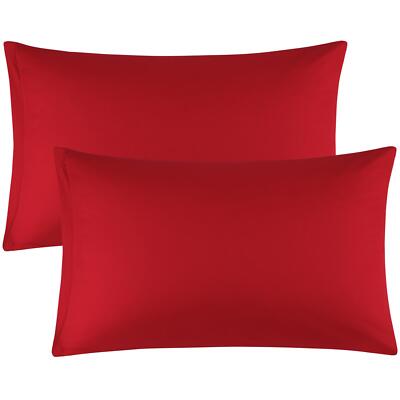 Standard Bezug Rutschstopper Bettüberwurf Ägyptische Baumwolle 300 Faden 20x26'' 2 Stück