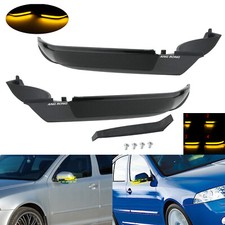 Links + Rechts Spiegelblinker Schwarz für Skoda Octavia II 1Z3 / 1Z5 bis 2009