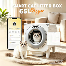 Imagen de Self Cleaning Litter Box for Multiple Cats, Automatic Cat Litter Box App Control