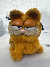 Garfield Plush Dakin Sitting Orange Fat Cat Chubby Cartoon VTG Toy 1981 - 6"