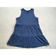 GAP Women Blue Tiered Tank Dress Size XL Casual Everyday Pockets