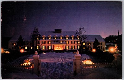 Vintage Postcard Woodstock Inn Winter Ski Retreat Woodstock, VT 1970s