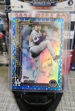 2025 Topps Holiday - Blake Snell #H135 Holiday Blue Metallic Glitter
