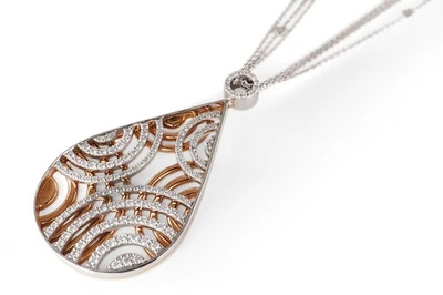 Kette Anhänger Leo Wittwer 150 Brillanten ca 0,99ct TW/VS 750 Gold [BRORS 20858] - Bild 1 von 4