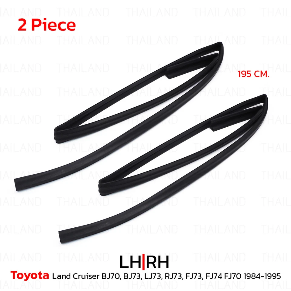 Lh+Rh Glass Run Channel Front Window For Toyota Land Cruiser FJ73 1984 - 1995 - Imagem 4 de 4