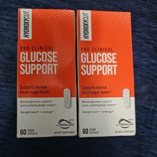 Hydroxycut Pro Clinical Glucose Support 60 Capsules Lot of 2 Boxes exp 6/19/2027