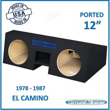 Chevy El Camino 1978-1987 12" Dual Ported Sub Box Subwoofer Enclosure 10" Box