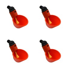 Four Automatic Drinker Cups Backyard Poultry Chicken Birds Flock Watering System