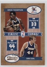 2010-11 Panini Classics Classic Combos David Thompson Dan Issel #10 HOF 0qr0