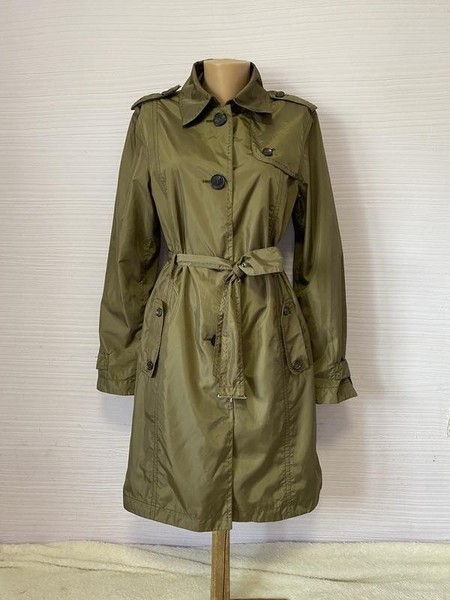 Women Bogner Trench Coat Khaki 38 / M / 46