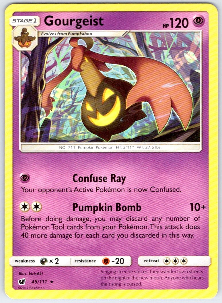 Gourgeist 45/111 R Crimson Invasion CIN MP Pokemon