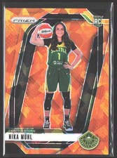 Nika Muhl 2024 Panini Prizm WNBA Ice Orange Prizms #75 RC Seattle Storm
