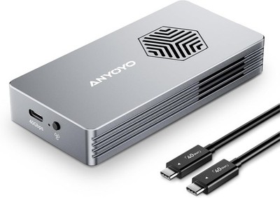 40Gbps M.2 NVMe SSD Gehäuse mit Lüfter, ANYOYO NVMe Gehäuse kompatibel für