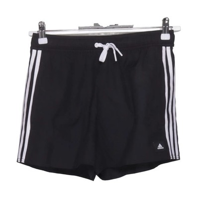 Adidas, Sportshorts, Größe: S, Schwarz/Weiß, Recyceltes Polyester, Streifen #jHK