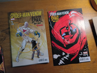 AMAZING SPIDER-MAN / VENOM DEATH SPIRAL BODY COUNT # 1 MARVEL 2026 VARIANT x2b