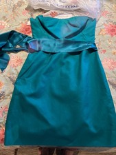 teal jcrew dress petite size 4 strapless