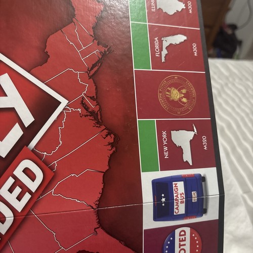 Monopoly House Juego de Mesa Dividido, Elecciones y Casa Blanca Temática, Completo Usado en Excelente Condición - Imagen 5 de 16