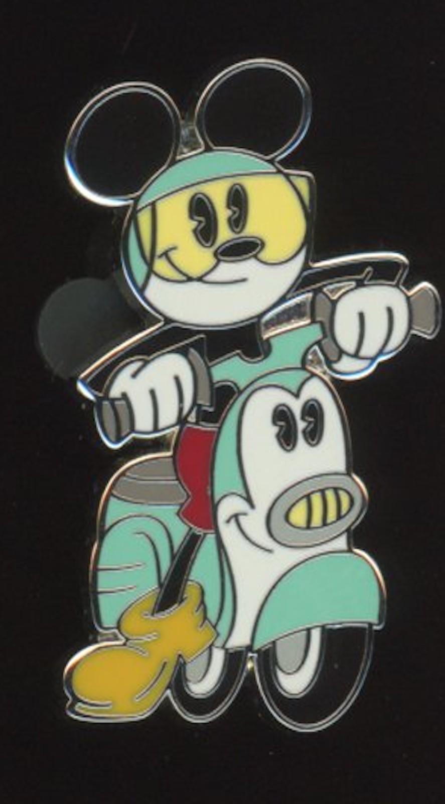 Cartoon Shorts Booster Croissant de Triomphe Mickey Vespa Scooter Disney Pin