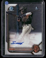 2022 Bowman Chrome #CPA-ASR Alexander Suarez Prospect Autographs