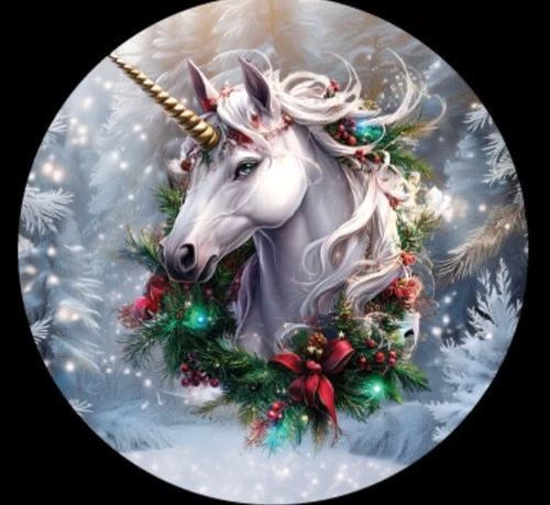 Christmas Advent Hayleybug 1/10th oz Winter's Unicorn Silver Round