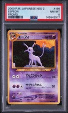 PSA 9 Espeon Neo Discovery 196 Japanese Pokemon Single Rare Official Collector