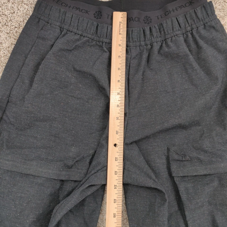 Nike Pants Women Medium Grey Baggy Cargo Wide Leg High Rise Tech Pack DV8489-032 - Image 3 of 4