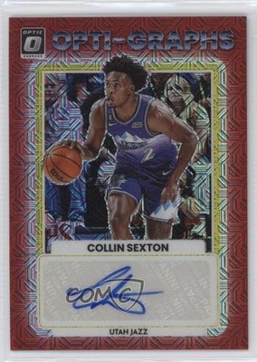 2022-23 Panini Donruss Optic Opti-Graphs Choice Prizm Collin Sexton Auto 0h28