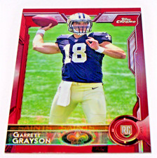 2015 Garrett Grayson Topps Chrome Mini Red Refractor Rookie card #151 4/5. rookie card picture