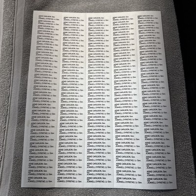 Sheet Of 140 1991 Lick & Stick Arne Carlson Election Ballot Stickers Perforated