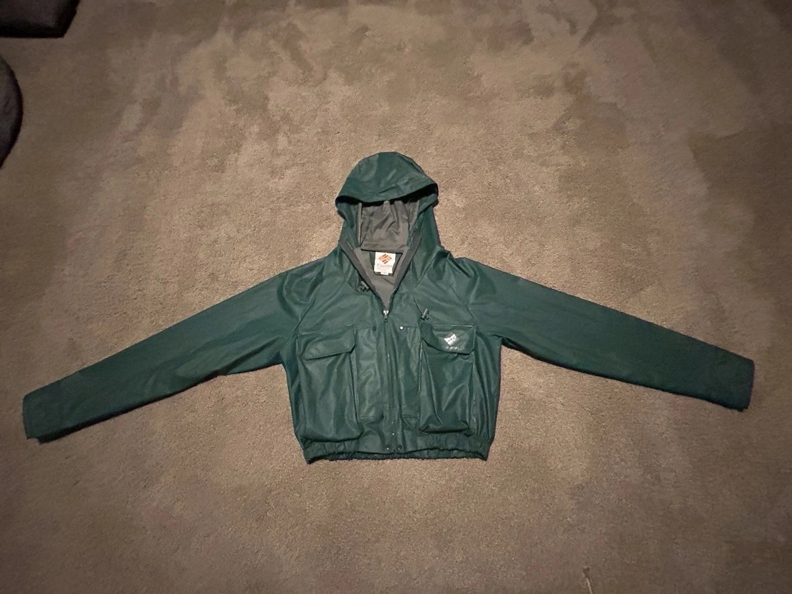 Vtg Columbia Light-weight fly fishing jacket Size M waterproof Wading Hooded
Opens in a new window o