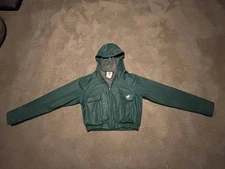 Vtg Columbia Light-weight fly fishing jacket Size M waterproof Wading Hooded