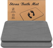 Stone Bath Mat, Diatomaceous Earth Shower Mat, Non-Slip Super Absorbent Quick Dr