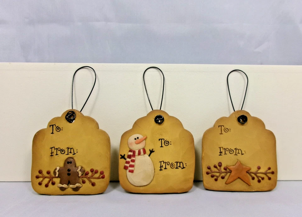 Juego de 3 adornos cuadrados pequeños hacia y desde - Nuevo por Blossom Bucket #19566A Foto 3 de 3