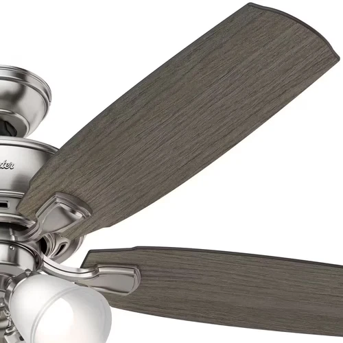 Amberlin 52 In. Indoor Brushed Nickel LED Ceiling Fan with Light Kit - Picture 9 of 12