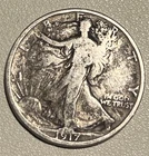 1917-P Walking Liberty Half Dollar 90% Silver US Coin Collectible