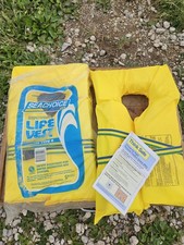  Set of 2 NEW Seachoice Adult Life Vests Type II PFD USCG Approved Yellow 90lb 