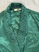 Victoria s Secret Vintage Gold Label Long Robe Green Sz P/S