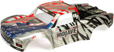 Mojave 6S BLX 1/7 Painted Body - Silver/Red, ARA411005
