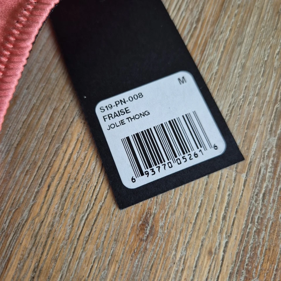 Kiki De Montparnasse Mujer Negro Jolie Tanga Panty Talla Mediana Rosa Negro Nuevo Foto 3 de 4