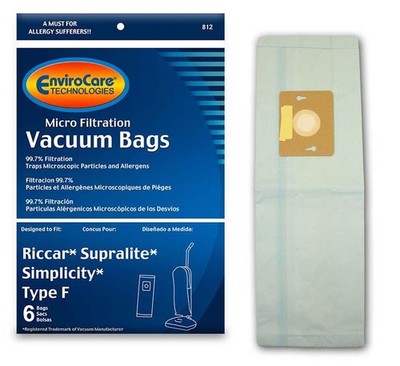 Replacement Micro Filtration Vacuum Cleaner Dust Bags made to fit Riccar Supr...