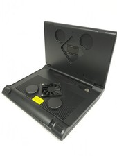 Ergonomic Laptop Stand w/Keyboard Tray  Cooling Fan USB Powered WORKS FREE SHIP